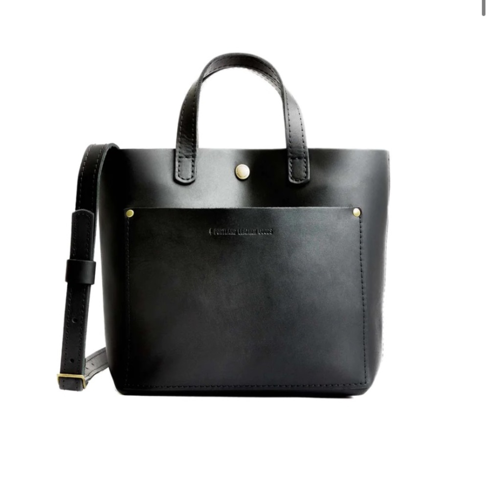 Portland Leather Goods Almost Perfect Mini Crossbody in Black. Like New